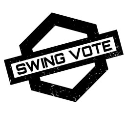 Obraz premium Swing Vote rubber stamp. Grunge design with dust scratches. Effects can be easily removed for a clean, crisp look. Color is easily changed.