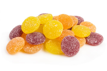 heap of ginger flavored gummy candies