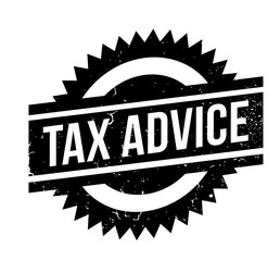 Tax Advice rubber stamp. Grunge design with dust scratches. Effects can be easily removed for a clean, crisp look. Color is easily changed.