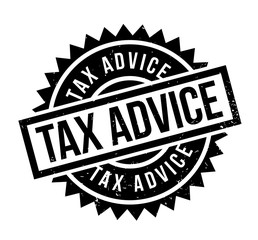 Tax Advice rubber stamp. Grunge design with dust scratches. Effects can be easily removed for a clean, crisp look. Color is easily changed.