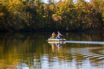 Fototapeta na wymiar Fishing at the lake