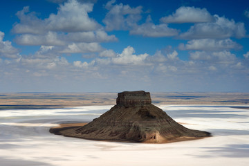 On the Ustyurt Plateau. Desert and plateau Ustyurt or Ustyurt plateau is located in the west of...