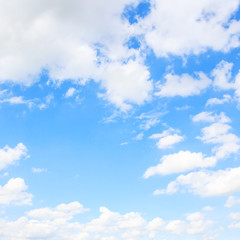 Clouds with blue sky background.