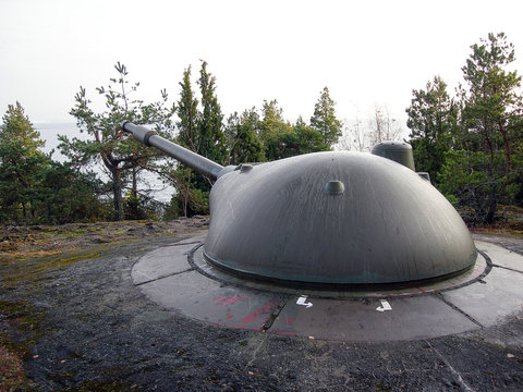 Gun emplacement, Nykoping, Sweden