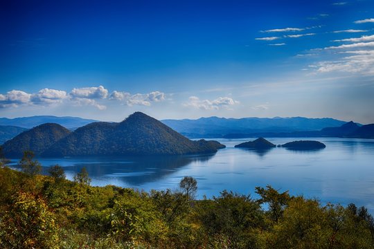 洞爺湖（サイロ展望台からの眺め）　