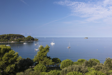 Bucht vor der Altstadt von Rovinj, Kroatien