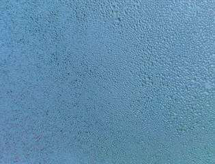 drops of water accumulated on the window, autumn