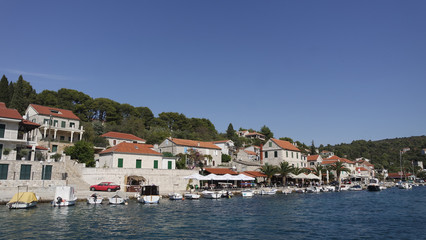 island trogir in the mediterrenean sea of croatia