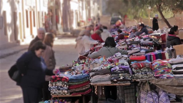 Traditional Andean Market in Purmamarca, Jujuy Province, Argentina