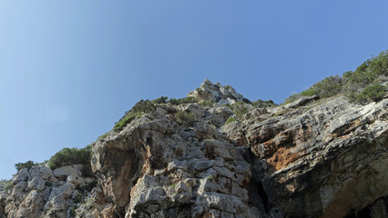 wonderful coast of mediterranean sea in croatia