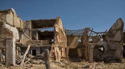 Fototapeta na wymiar Ruines du vieux Belchite, Aragon, Espagne