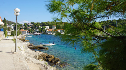 island trogir in the mediterrenean sea of croatia