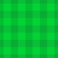 Fototapeta premium Green lumberjack plaid pattern. Seamless vector pattern. Simple vintage textile design.