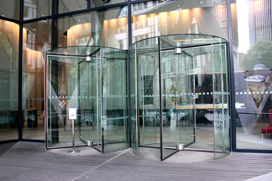 modern building entrance
