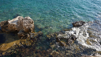 amazing natural beach in croatian town dubrovnik