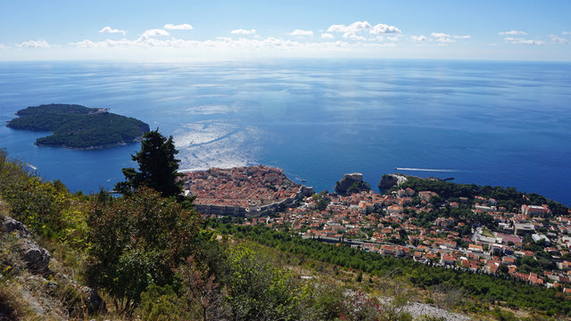 amazing view from the dubrovnik cable car