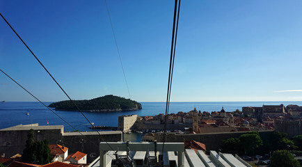 amazing view from the dubrovnik cable car