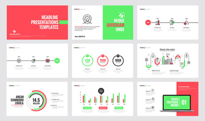 Infographics slide template design 5