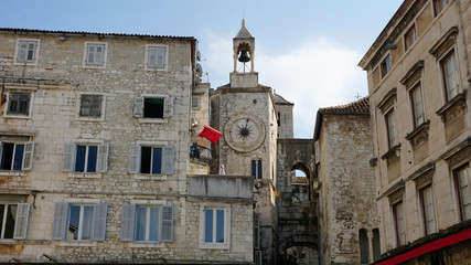 old residential buildings in croatian town split © chriss73