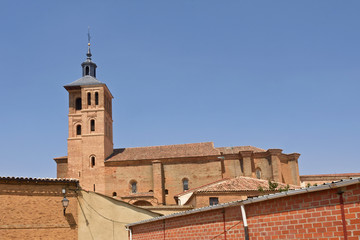 Fototapeta na wymiar Church of Grajal de Campos, Leon province, Castilla and Leon, Spain