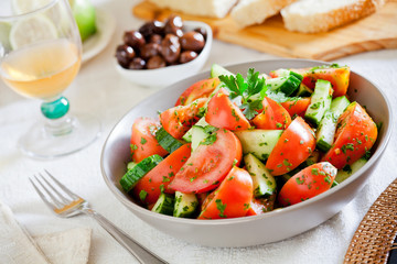 Close Up Of A Refreshing Salad
