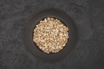 delicious peanuts on plate