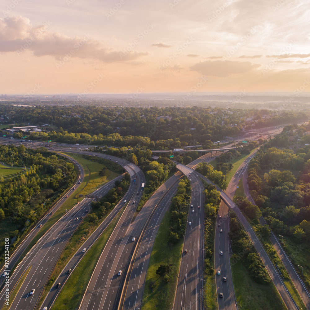 Wall mural Highways