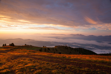 Amazing morning in Carnic Apls in Austria.
