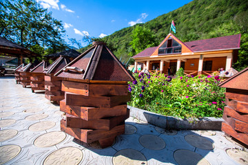 wooden hive