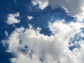 Fototapeta premium Blue sky with clouds