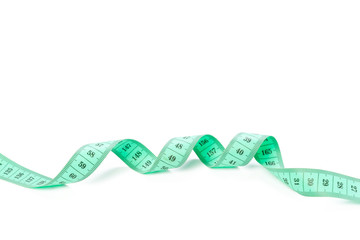 Measure tape isolated on white