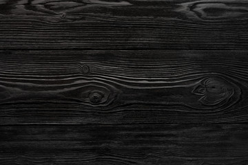 Black wooden boards