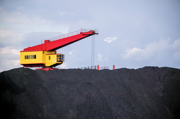 Bagger zur Kohleverladung