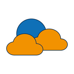 sun and clouds icon