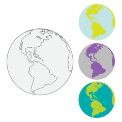 Vector image of the planet Earth