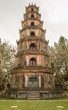 The Pagoda of the Celestial Lady in Hue Vietnam - Chua Thien Mu