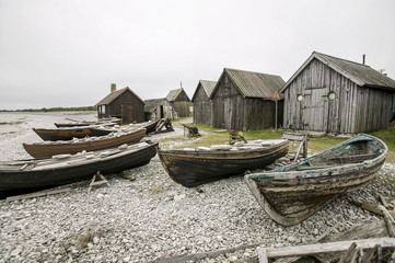 historische Fischerdorf auf Gotland, Schweden