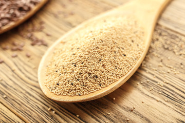 The seeds of amaranth. For sprouting. Healthy diet. A treasure trove of vitamins.