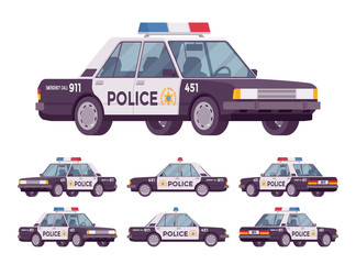 Police car set © andrew_rybalko