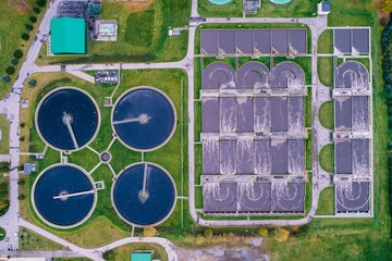 Modern sewage treatment plant
