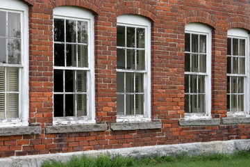 Fototapeta na wymiar Windows in Brick