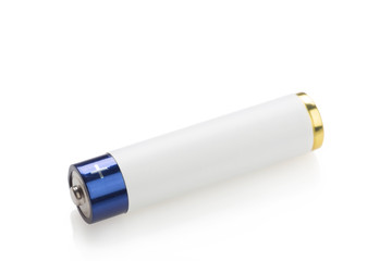 Battery on a white background