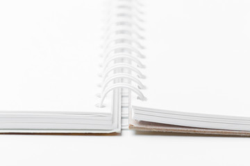 Blank notebook on the table