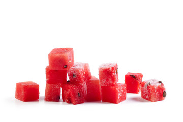 Watermelon fruit cube slice
