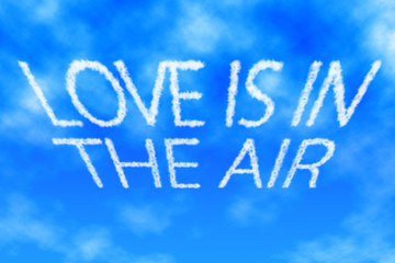 Love is in the air Cloud Lettering 