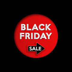 Black Friday. Banner for the design of the world day of sale. Vector illustration.
