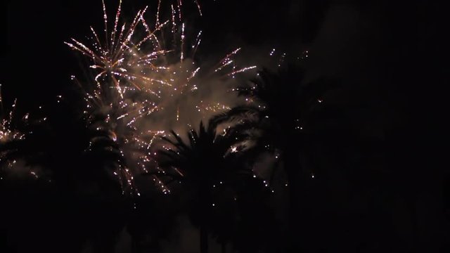 Fireworks multiple. Firework. Colorful fireworks atn holiday night