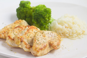 Chicken Fillet with rice and Broccoli