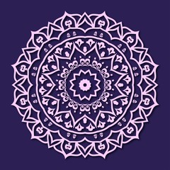 mandala .purple vector desgin 