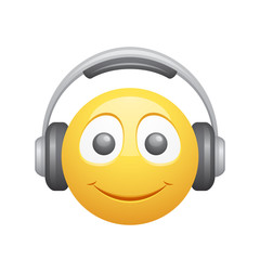Smiley & Headphones - Novo Icons . A professional, pixel-aligned icon designed on a 64 x 64 pixel.  